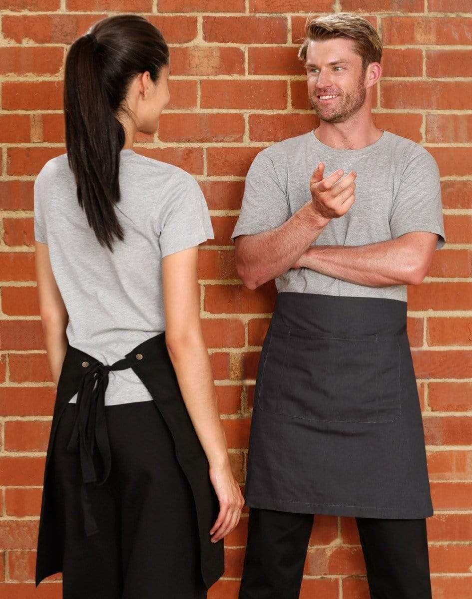 Australian Industrial Wear Hospitality & Chefwear FITZROY HALF WAIST APRON M3100